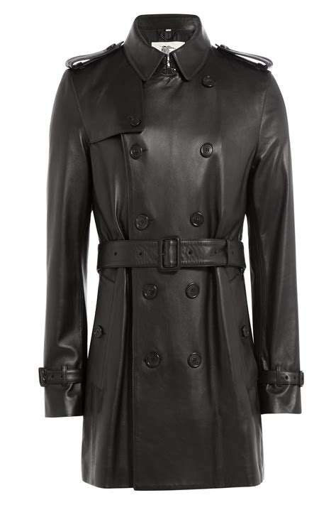 cappotto trench burberry|burberry leather trench coat.